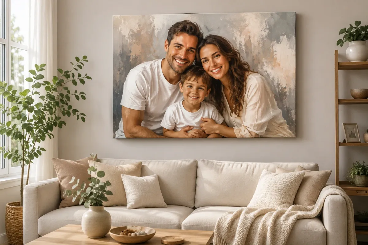Transform Memories Into Stunning Custom Portraits For Home Display